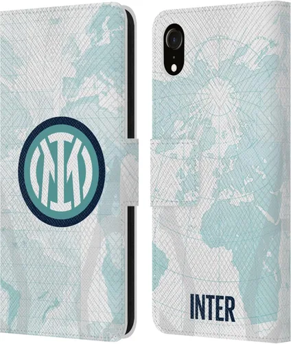 Vista 52 de Head Case Designs Officially Licensed Inter Milan Away 2025/26 Crest Kit Leather Wallet Case Compatible with Apple iPhone 7 Plus/iPhone 8 Plus