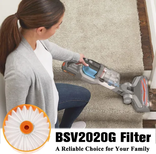 Vista 6 de Filtro de repuesto para aspiradora inalámbrica Black & Decker Powerseries Extreme para BSVF1 BSV2020 BSV2020G y BSV2020P. Reemplazar el número