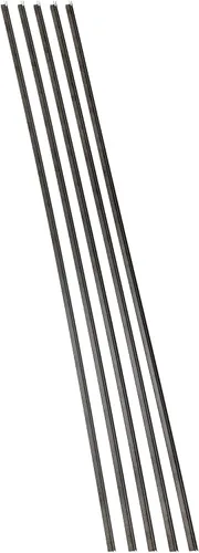 Vista 5 de Palisade Borde de vinilo en esquina interior en níquel escarchado (muestra de 6 pulgadas)