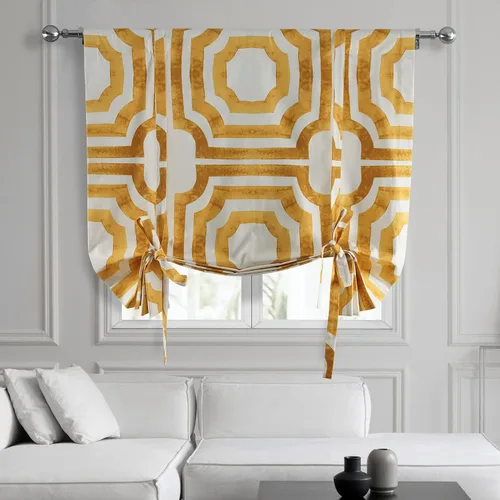 Vista 27 de HPD Half Price Drapes Ikat - Cortinas enrollables para oscurecer la habitación, 46 x 63 pulgadas, cortina enrollable de algodón para ventana de sala
