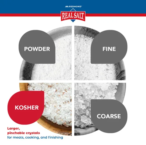Vista 5 de Redmond Real Sea Salt - Natural sin refinar Kosher, sin gluten, coctelera de 10 onzas