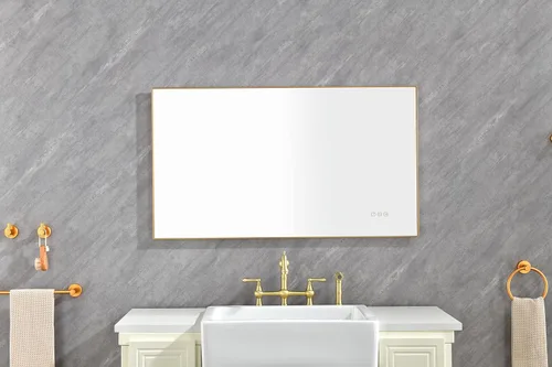 Vista 3 de 42x 24Inch LED Mirror Bathroom Vanity Mirror with Back Light, Wall Mount Anti-Fog Memory Large Adjustable Vanity Mirror