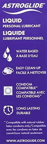 Vista 6 de Astroglide Lubricante compatible con condones a base de agua de 2.5 onzas