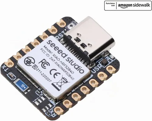 Vista 2 de Seeed Studio XIAO nRF52840 - Soporta Arduino/CircuitPython - Bluetooth 5.0 NFC, con Antena Integrada, Microcontrolador con Interfaz Rica