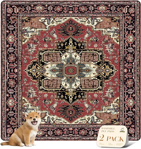 Vista 64 de nunubaby Almohadillas reutilizables para orina de perros, para jaulas y pisos, Almohadillas lavables para orina de perros, elegantes, Beige