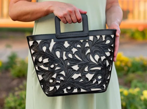 Vista 3 de Tooled - Bolso bandolera de piel para mujer, con asa superior