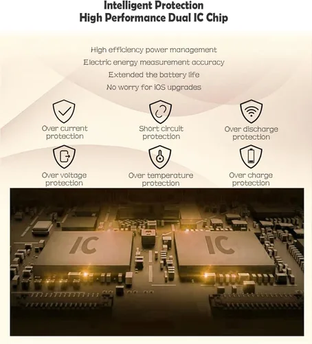 Vista 4 de Batería para iPhone 11, batería recargable de polímero de litio de alta capacidad de 3500 mAh para iPhone 11 con kit de herramientas de extracción