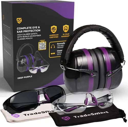 Vista 16 de TradeSmart High-Performance Earmuffs for Shooting Range & Shooting Eye Protection Glasses + Firearm Confidence Course
