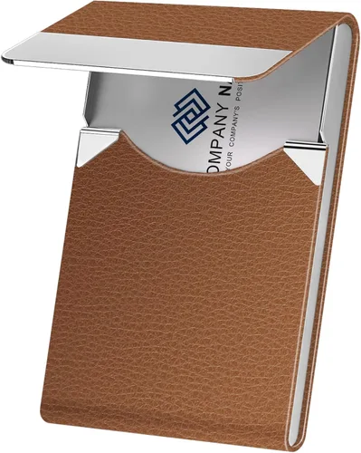 Vista 9 de Tarjetero para Tarjetas de Presentación de Lujo de Cuero PU y Estuche para Múltiples Tarjetas, Tarjetero para Tarjetas de Presentación de Negocios