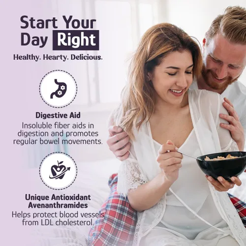 Vista 4 de Avena enrollada regular, orgánica, a granel, avena, comida para el desayuno, sin transgénicos, alta fibra (25 libras)