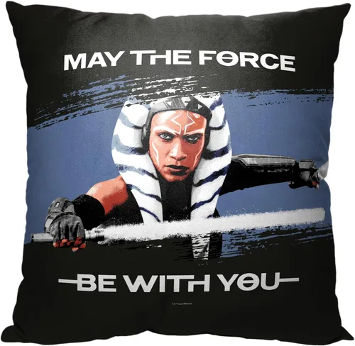 Vista 8 de Northwest Almohada Star Wars, 18 x 18 pulgadas, pincelada Ahsoka