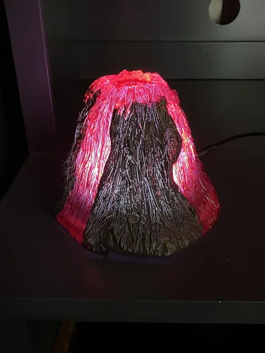 Vista 7 de Luz nocturna que cambia de color del volcán para el dormitorio de los niños - LED Touch Sensor Lava Lámpara de juguete