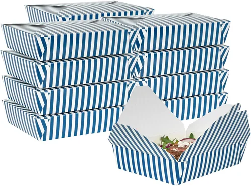 Vista 163 de Restaurantware Bio Tek - Cajas para llevar de 30 onzas, 200 loncheras para llevar, cierre de tabulación, resistentes al calor, desechables, de papel