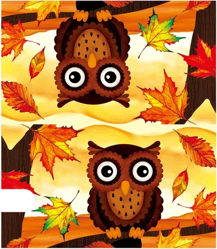 Vista 4 de Texupday Decoración de hojas de arce con tira magnética para buzón de otoño, diseño de búho de arce, cubierta de buzón para buzón, tamaño estándar