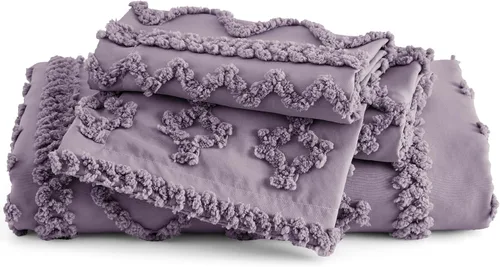 Vista 48 de Bedsure Funda de edredón bohemia para niños tamaño Queen (relleno de edredón/edredón no incluido) - Funda de edredón copetuda Queen para todas