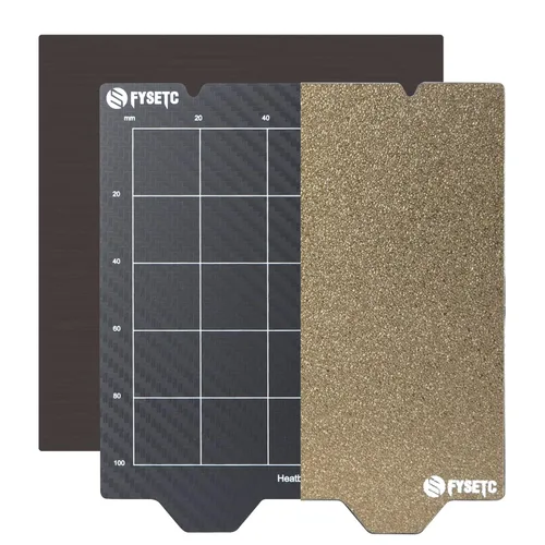 Vista 9 de FYSETC Impresora 3D Voron0.2 Pro Build Plate Reemplazo solamente, placa de construcción de doble cara de 4.724 in/4.7 pulgadas, hoja PEI+PET-CF