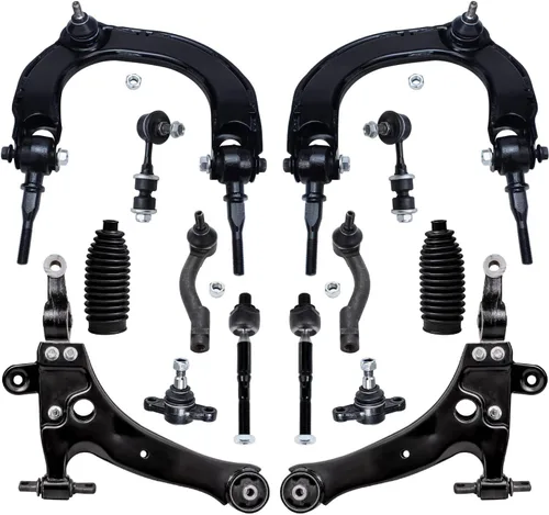 Vista 52 de Detroit Axle - Kit de suspensión frontal de 14 piezas para Honda Accord 08-12 2008 2009 2010 2011 2012, 4 brazos de control con rótulas + 4 barras