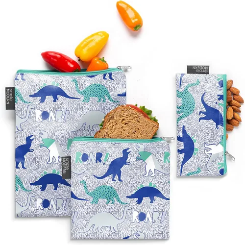 Vista 11 de Simple Modern Nickelodeon Viacom - Bolsas reutilizables para aperitivos para niños, seguras para alimentos, sin BPA, sin ftalatos, cremallera