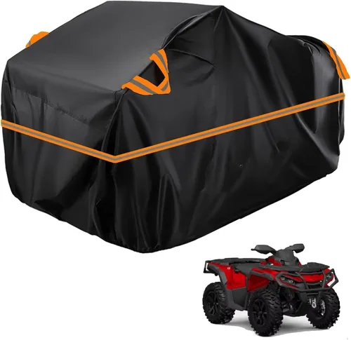 Vista 97 de Cubierta para ATV impermeable compatible con Arctic Cat H1 EFI TRV Cruiser 4x4 2011, cubierta de 210D para vehículos de 4 ruedas, cubierta para quad