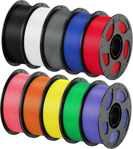 Vista 20 de ANYCUBIC Paquete de filamentos PETG de 0.069 pulgadas, filamento de impresora 3D, precisión dimensional +/- 0.001 in, dureza excepcional, carrete