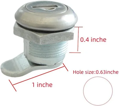 Vista 3 de Paquete de 2 piezas de repuesto para caja de herramientas de camión con llaves para caja de herramientas de recogida, cilindro de repuesto de 5/8
