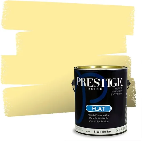 Vista 18 de PRESTIGE Pinturas de pintura exterior e imprimación en uno, 1 galón, plano, combinación comparable de Benjamin Moore* Pila de heno