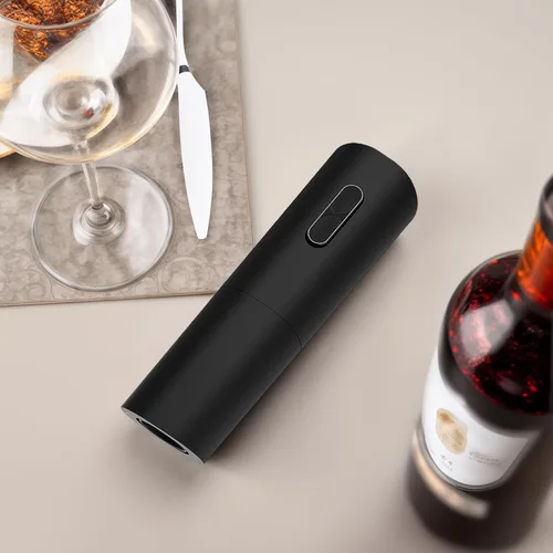 Vista 3 de Abrebotellas de vino, kit de abridor de botellas de vino con cortador de aluminio, funciona con pilas, adecuado para viajes, reuniones, fiestas