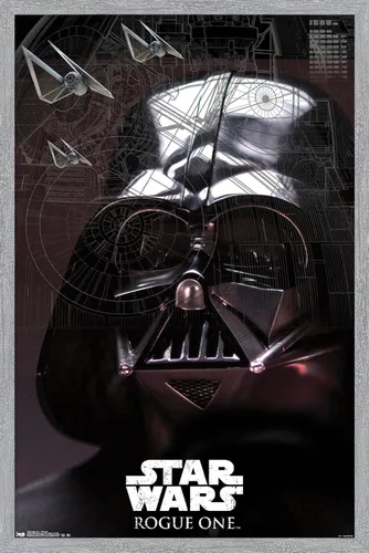 Vista 15 de Trends International Star Wars: Rogue One - Póster de pared de Lord Sith, 14.725 x 22.375 pulgadas, versión enmarcada de madera de granero