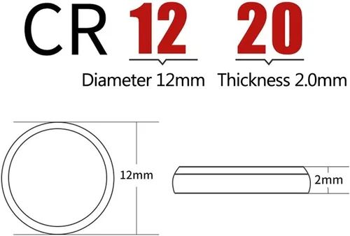 Vista 5 de SKOANBE Batería CR1220 de 1220 3V de litio con botón de moneda CR1220