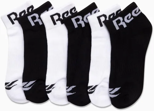 Vista 3 de Reebok Calcetines básicos acolchados y transpirables de corte de cuarto para mujer paquete de 12