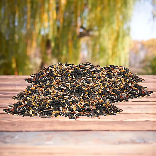 Vista 2 de Mezcla de semillas de aves silvestres, sin mijo especial, 40 libras.