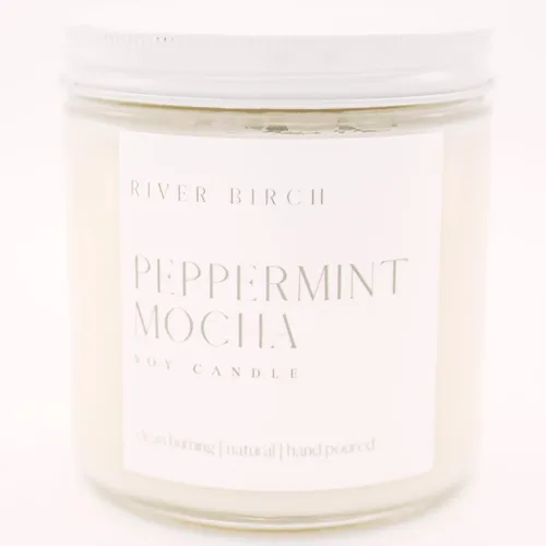 Vista 50 de River Birch Candles - Vela perfumada de menta y pomelo, velas de soja de primera calidad, totalmente naturales, no tóxicas, 16 onzas, 90 horas