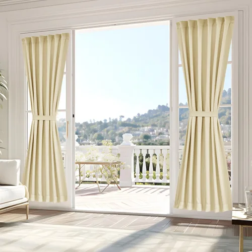 Vista 167 de Vatge - Cortinas laterales para ventana de puerta, cortinas para luz lateral de puerta frontal, 1 panel, 12 (ancho) x 72 (largo) pulgadas, aguamarina