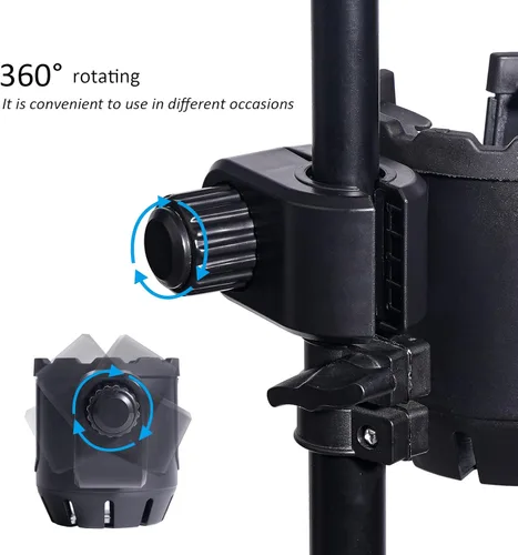 Vista 4 de Soporte para micrófono con soporte para teléfono, soporte universal 2 en 1 para botella de bebida para soporte de micrófono de música