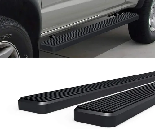 Vista 6 de APS - Estribos (Barras laterales Pasos laterales Barras de paso) Compatibles con Toyota Tacoma 1995-2004, Xtra Cab extendida