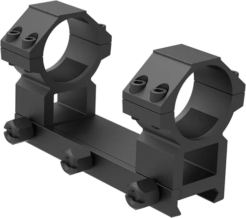 Vista 8 de TPO Anillos de alcance Picatinny de 1.181 in con base transparente, montaje de alcance Picatinny de 1.181 in