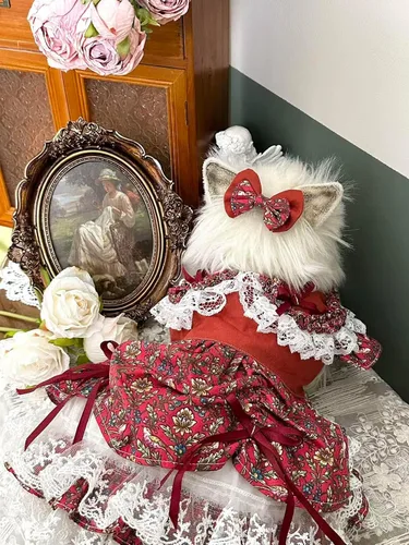 Vista 49 de Moda Vestido de Princesa de Encaje para Perro Cachorro Dulce para Perro EXTRAL Pequeño y Pequeño A-Negro XX-Pequeño