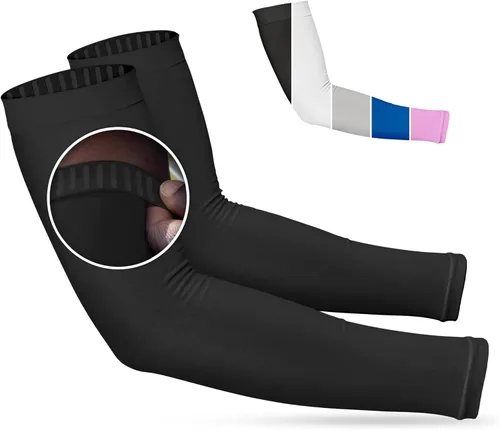 SportsTrail Mangas Refrescantes para Brazos para Hombres y Mujeres – Transpirables, Protección Solar UV, Mangas Deportivas para Brazos para Mujeres,