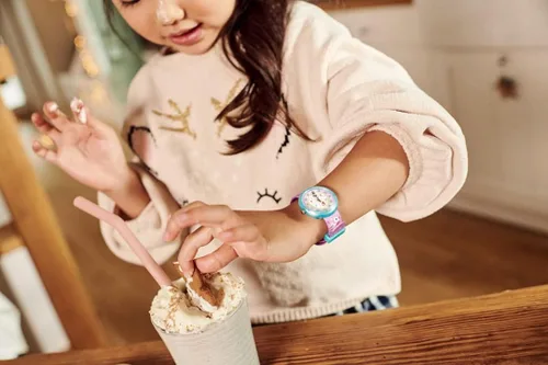 Vista 7 de Flik Flak MAGICAL UNICORNS Reloj unisex para niños (Modelo ZFBNP033), Púrpura, Moderno