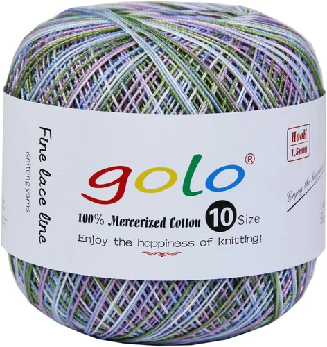 Vista 123 de golo 24 bolas hilo de ganchillo tamaño 10 hilo para tejer a mano hilo de ganchillo 10-24-1