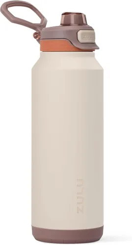Vista 28 de ZULU Powerfill Pro Botella de agua de acero inoxidable de 24 onzas con tapa de llenado rápido, metal aislado al vacío de triple pared, tapa