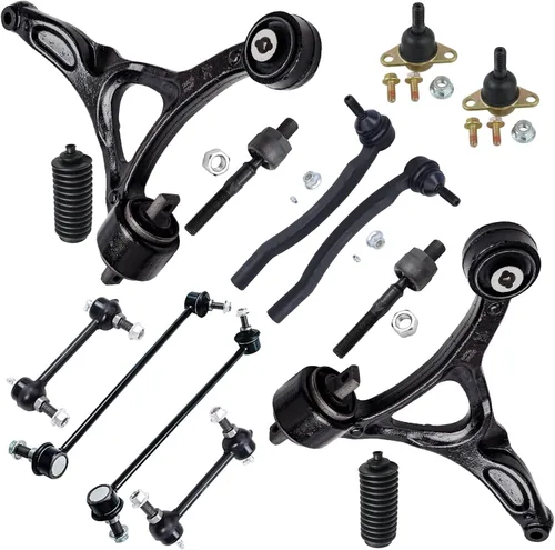 Vista 41 de Detroit Axle - Kit de suspensión frontal de 14 piezas para Honda Accord 08-12 2008 2009 2010 2011 2012, 4 brazos de control con rótulas + 4 barras