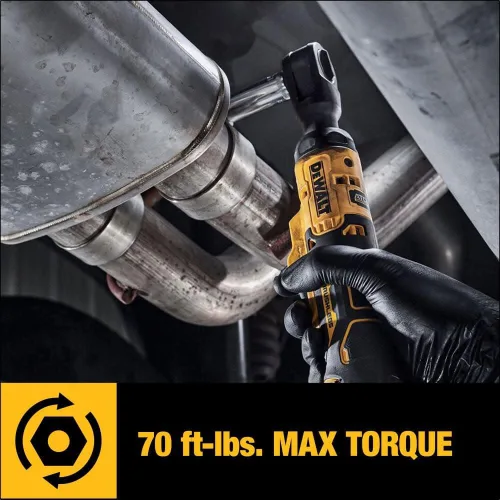Vista 6 de DEWALT 20V MAX Juego de trinquete, 3/8 pulgadas, 70 libras de torque, batería y bolsa de almacenamiento incluidas (DCF513D1)