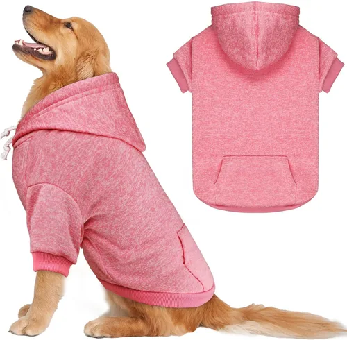 Vista 11 de Suéteres para perros pequeños, sudadera con capucha para perro, suéter de forro polar para mascotas, ropa suave con bolsillo, sudadera con capucha
