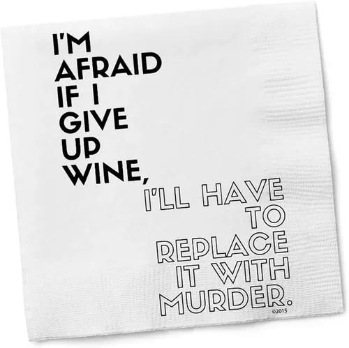 Vista 22 de Twisted Wares - Divertidas servilletas de cóctel - Creo que eres genial y soy solo una servilleta - Servilletas de cóctel boutique - Perfectas