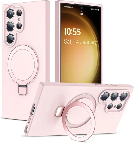 Vista 32 de SKYLMW Funda para Samsung Galaxy S23 con soporte magnético invisible [compatible con Mag-Safe] probada contra caídas militares