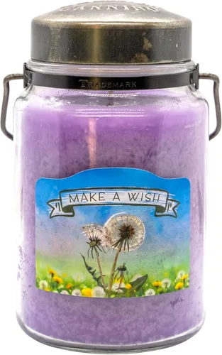 Vista 32 de McCall’s Candles Vanilla Bourbon Vela perfumada de 26 onzas Hecha en EE. UU. Frasco rústico vintage con asa de transporte Fragancia cálida