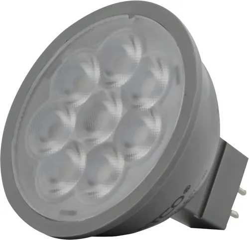 Vista 5 de Satco Reemplazo directo regulable para lámparas halógenas (paquete de 12) S11341; 6 vatios; LED MR16; 3000K CCT; base GU5.3; ángulo de haz de 40