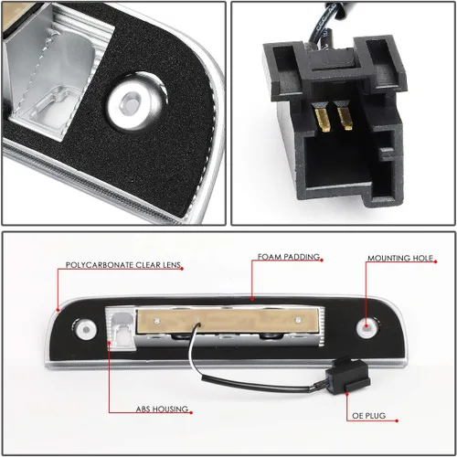 Vista 4 de DNA MOTORING 3BL-DNIT07-LED-BK Luz de freno LED de tercera cola con carcasa negra [compatible con Dodge Nitro 07-12]
