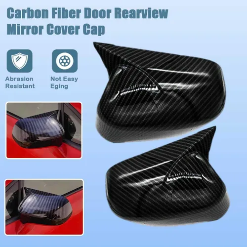 Vista 3 de XITER 2 piezas de ABS plástico cuerno de buey cubierta de espejo retrovisor lateral para decoración exterior del espejo retrovisor para el 8º Honda